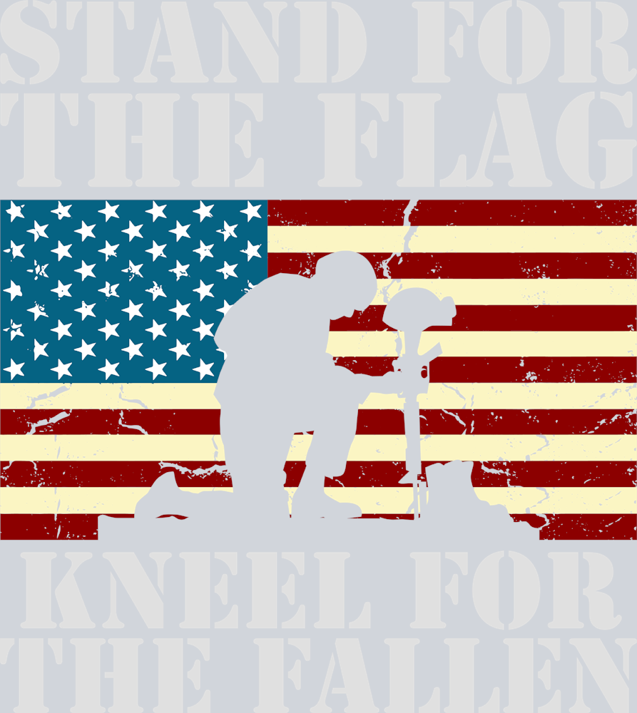 Stand For The Flag Kneel For The Fallen - STK05785 (DTF Transfers)