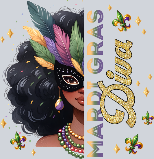 Mardi Gras Diva - STK04032 (DTF Transfers)