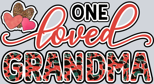 One Loved Grandma 1 - STK04600 (DTF Transfers)
