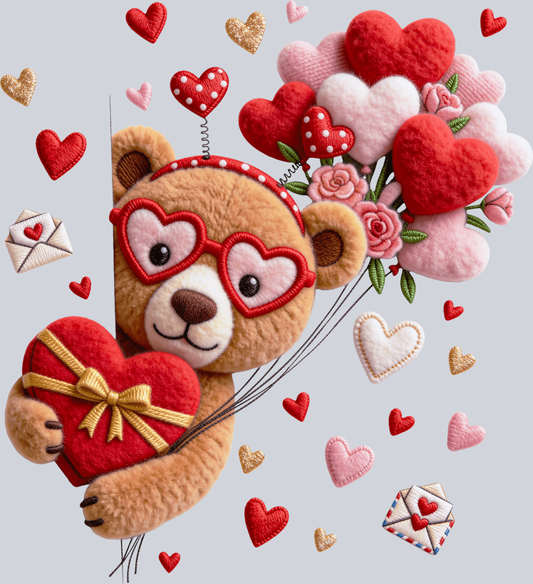 Teddy Bear Faux Yarn - STK07542 (DTF Transfers)