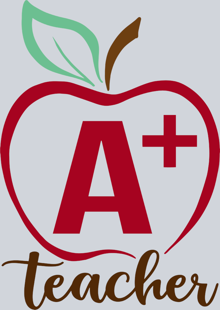 Teacher A+ Apple - STK05936 (DTF Transfers)