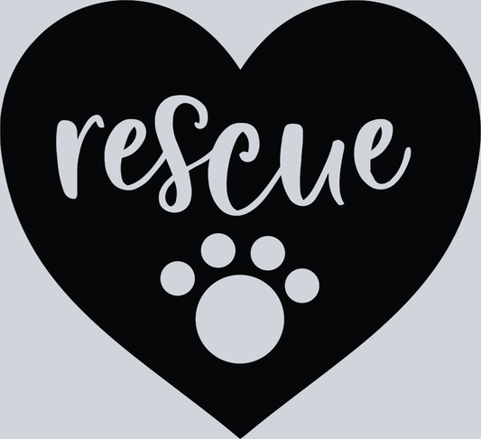 Pets Cat Rescue Heart - STK04826 (DTF Transfers)