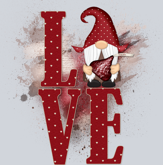 Gnome Big Love - STK02273 (DTF Transfers)