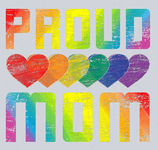 Proud Love Heart Mom - STK05052 (DTF Transfers)