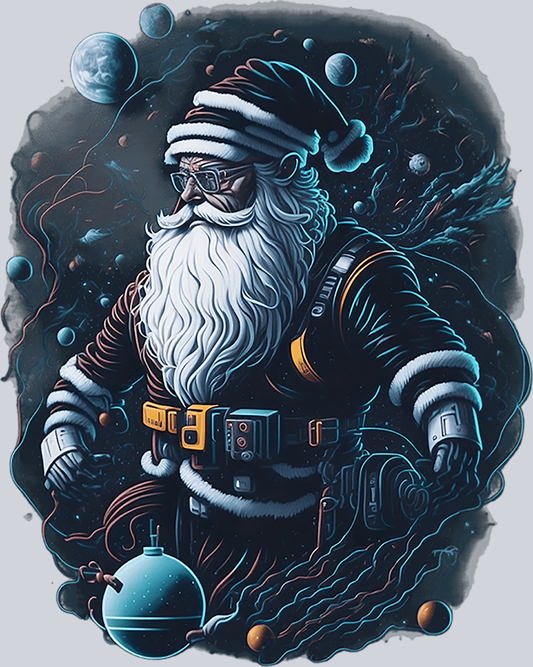 Santa In Space 1 - STK05300 (DTF Transfers)