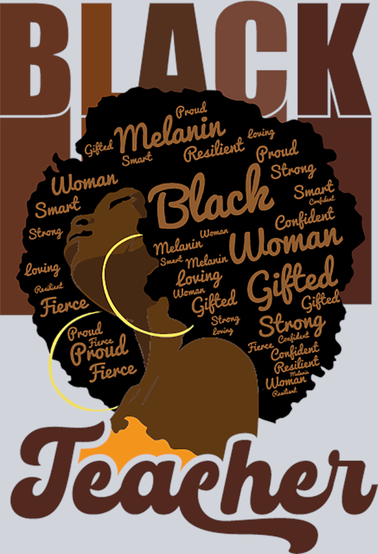 Black Teacher - STK00939 (DTF Transfers)