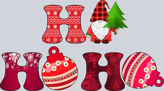 Gnome Ho Ho Ho - STK02292 (DTF Transfers)