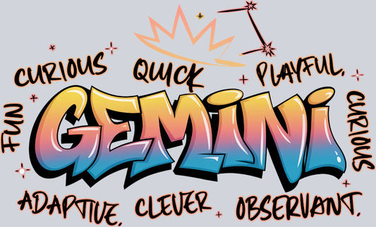Gemini Graffiti - STK02228 (DTF Transfers)