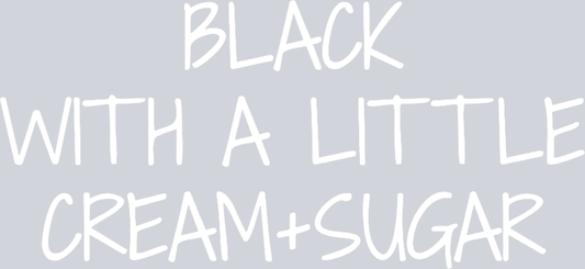 Black With Little Cream - STK00958 (DTF Transfers)