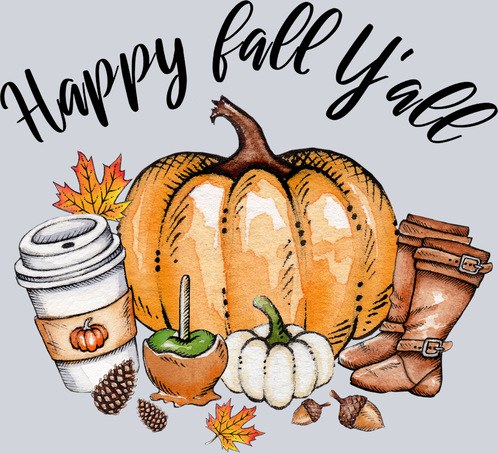 Happy Fall Yall 2 - STK07178 (DTF Transfers)