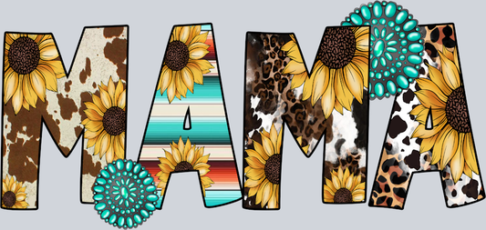 Mama Cow Sunflower - STK03958 (DTF Transfers)
