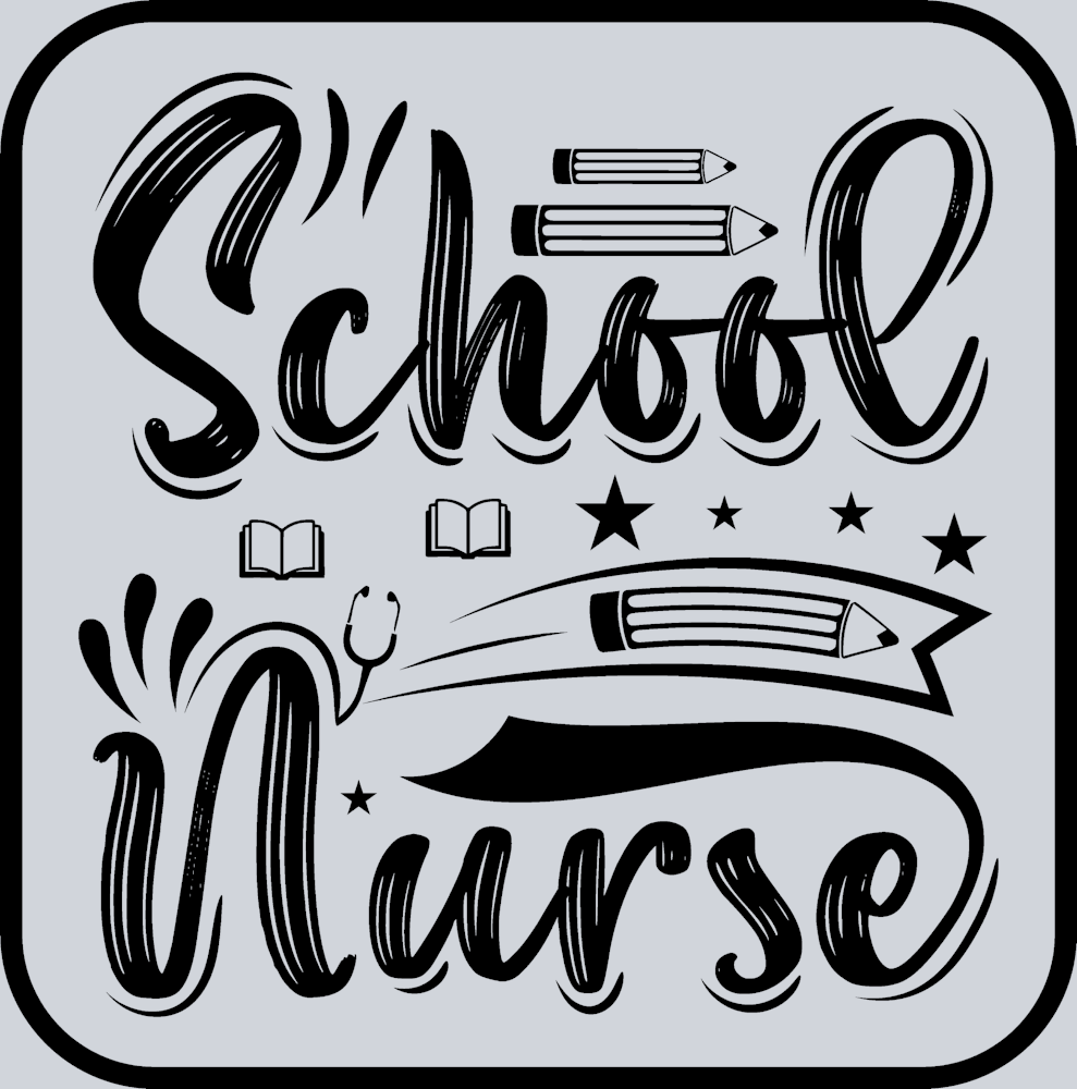 School Nurse Black - STK05374 (DTF Transfers)