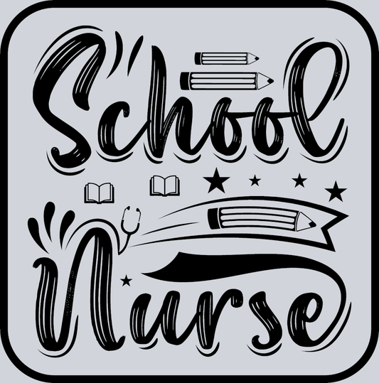 School Nurse Black - STK05374 (DTF Transfers)