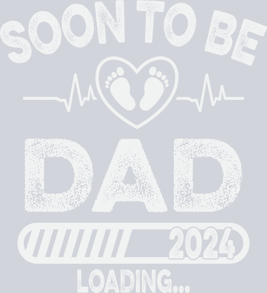 Soon To Be Dad White - STK05621 (DTF Transfers)