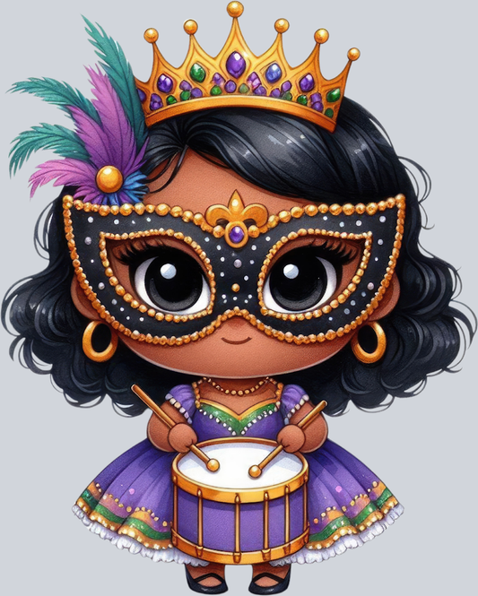 Mardi Gras Kiddo 9 - STK04058 (DTF Transfers)