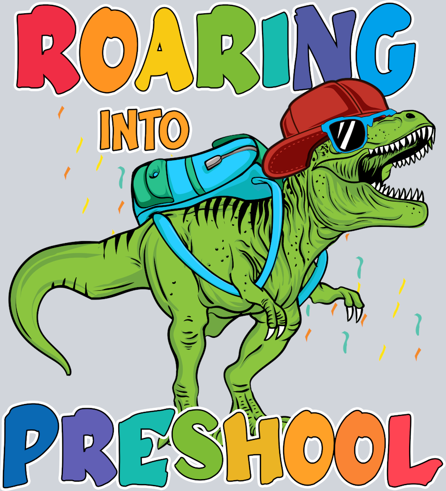 Roaring Into Preschool - STK05259 (DTF Transfers)