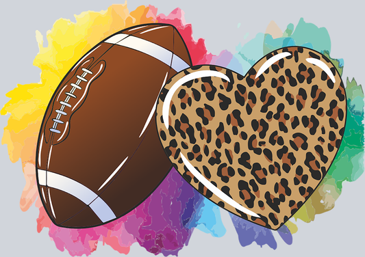 Football Love Leopard - STK02079 (DTF Transfers)