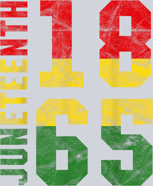 Juneteenth 1865 Red Green And Gold - STK03348 (DTF Transfers)