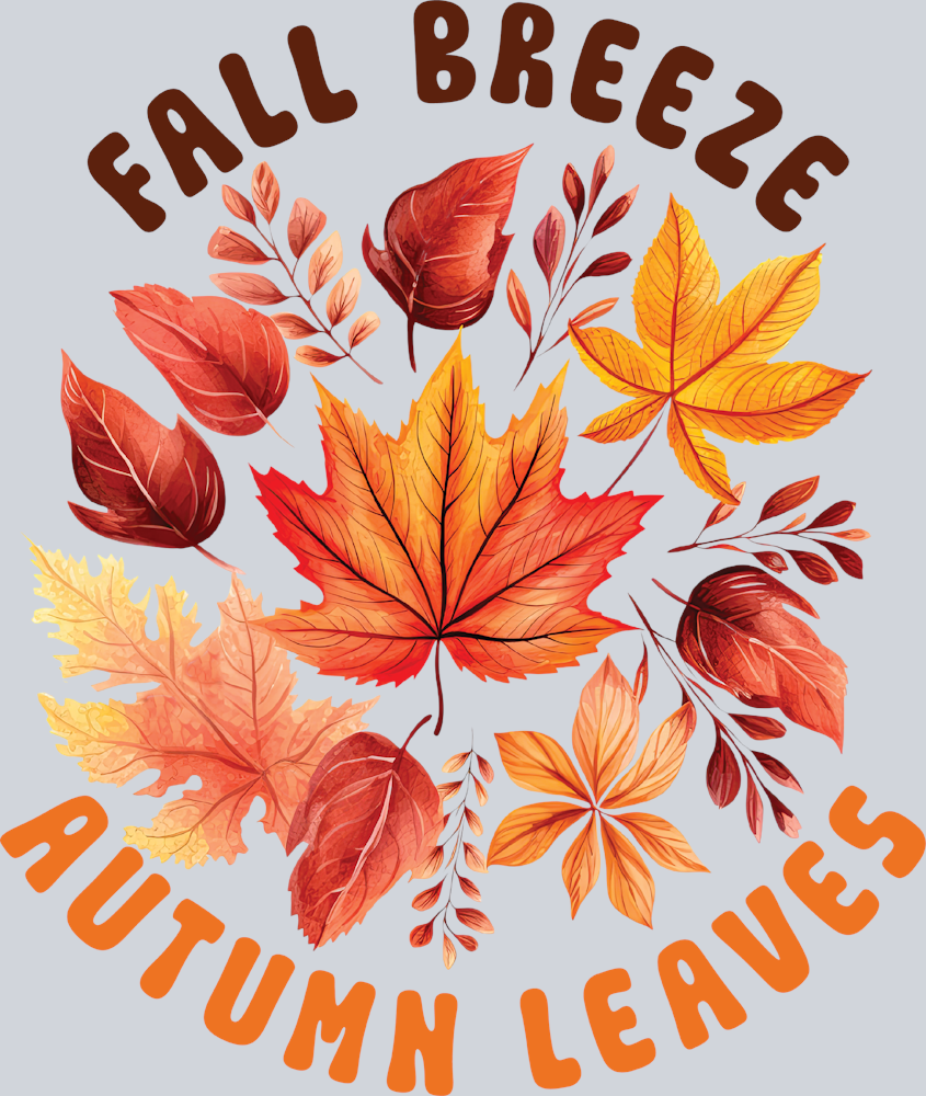 Fall Breeze Autumn Leaves - STK07144 (DTF Transfers)