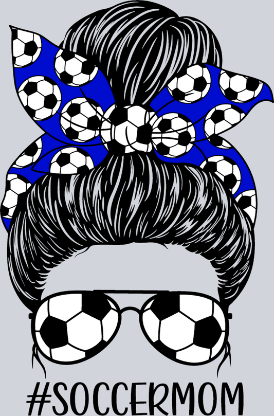 Soccer Mom Messy Bun 2 - STK05588 (DTF Transfers)