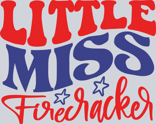 Little Miss Firecracker 2 - STK03634 (DTF Transfers)