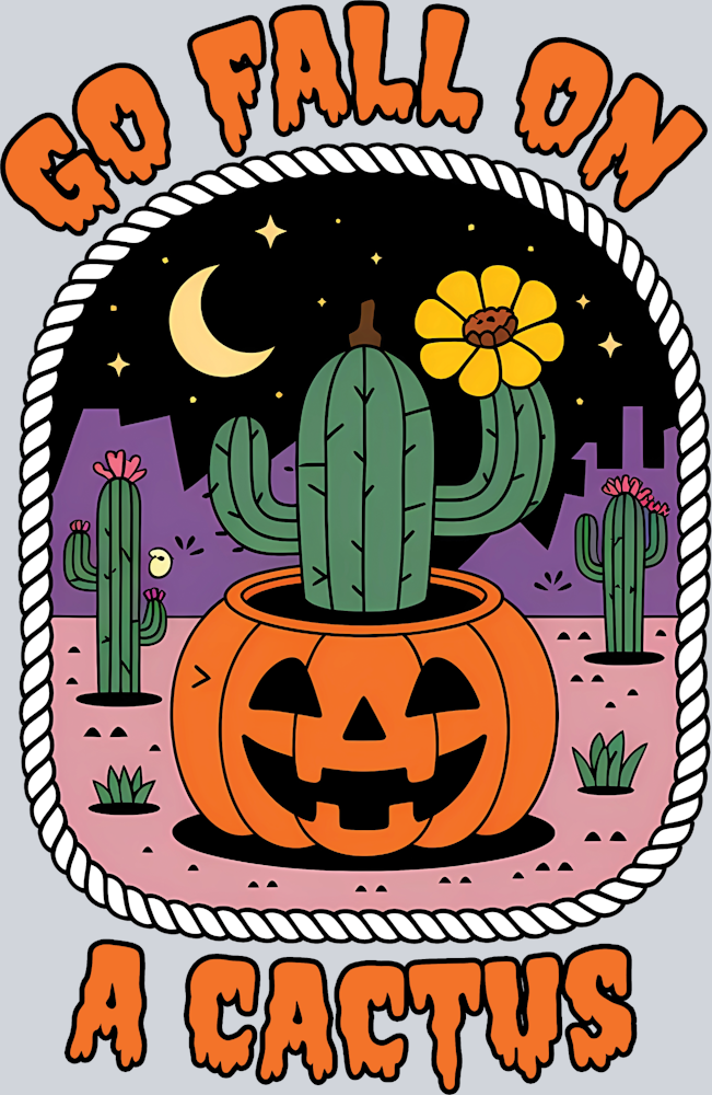 Go Fall On A Cactus - STK07387 (DTF Transfers)