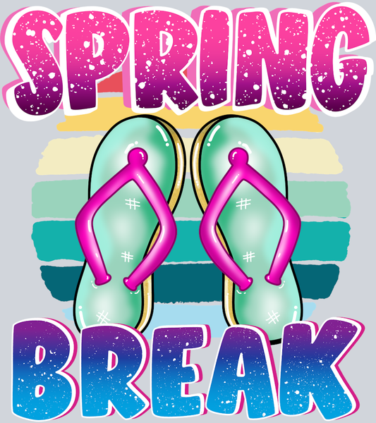 Spring Break Flip Flops - STK05760 (DTF Transfers)
