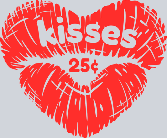 Kisses 25 Cents - STK03494 (DTF Transfers)