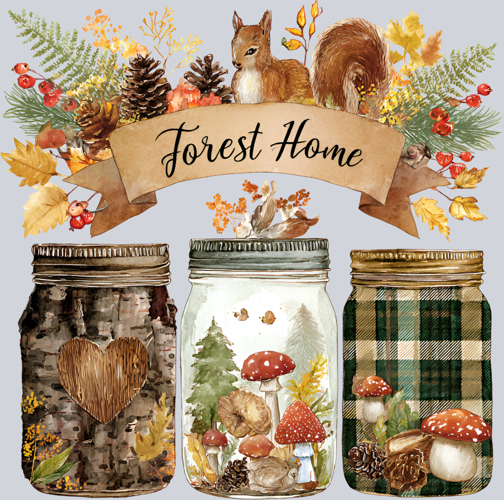 Fall Forest Home 2 - STK07363 (DTF Transfers)