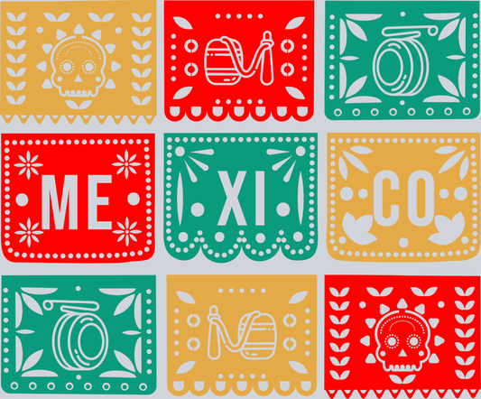 Papel Picado Mexico - STK04681 (DTF Transfers)