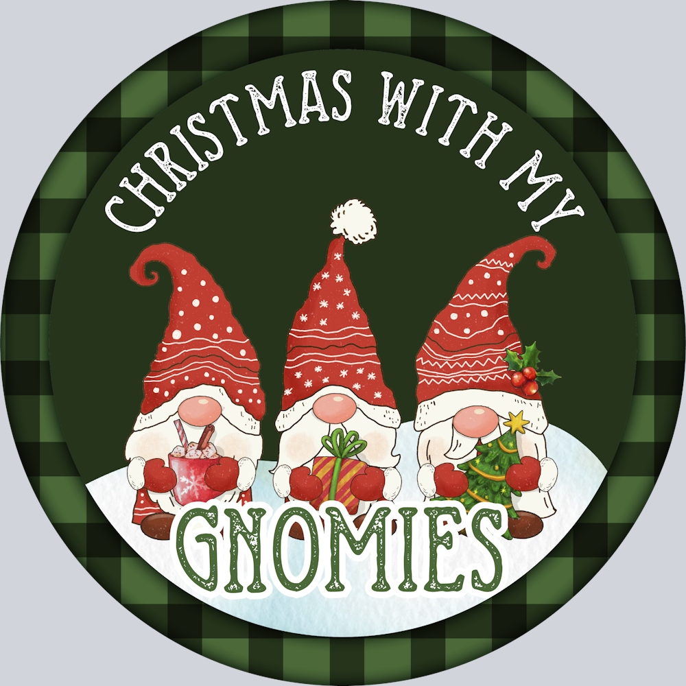 Christmas With My Gnomies - STK01341 (DTF Transfers)