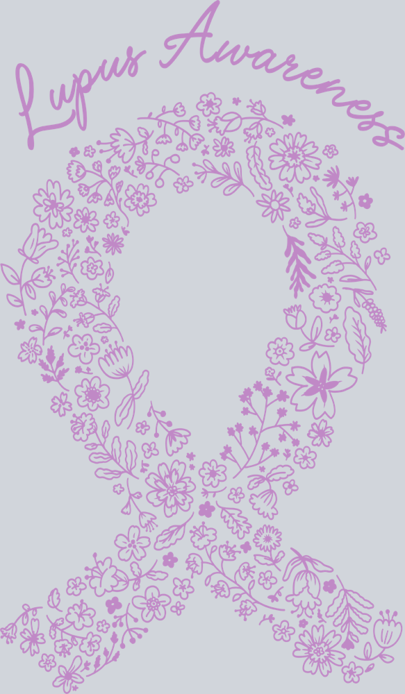 Lupus Floral Ribbon - STK03923 (DTF Transfers)