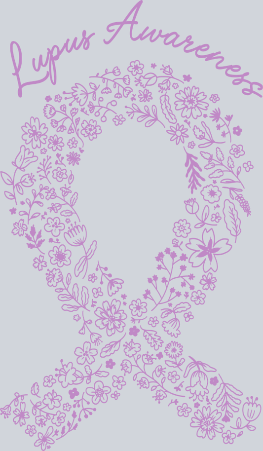 Lupus Floral Ribbon - STK03923 (DTF Transfers)